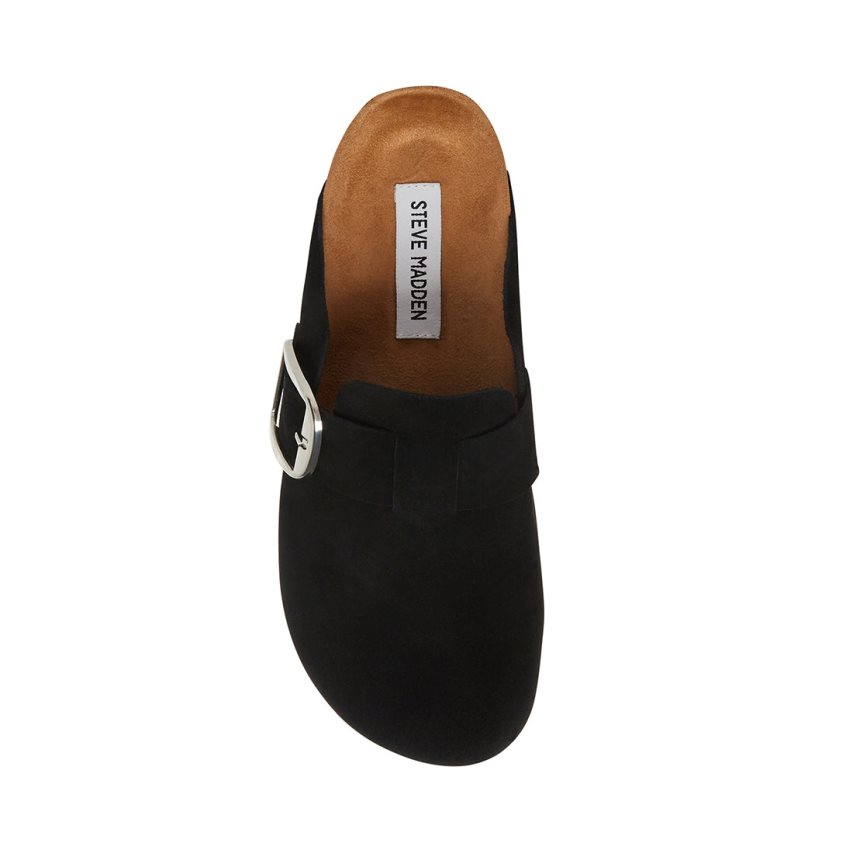 Loafers Steve Madden Social Gamuza Mujer Negras | ES CESE63